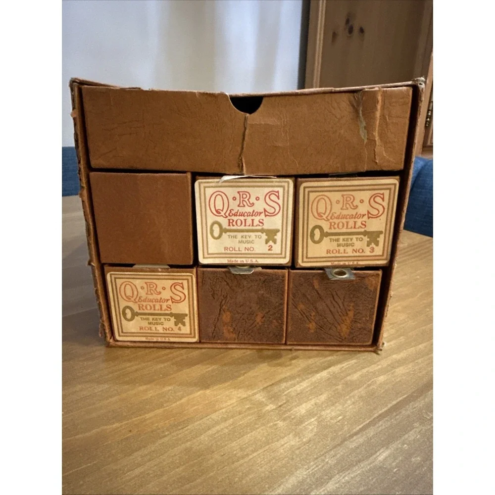 QRS EDUCATOR ROLLS 6 Self Teaching Player Piano Roll Instruction Book‎ Box Set